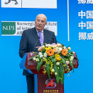 I Beijing sto velferdsutvikling først på agendaen. Kong Harald åpnet norsk-kinesisk samfunnsvitenskapelig symposium på CASS (Chinese Academy of Social Sciences). Foto: Heiko Junge / NTB scanpix